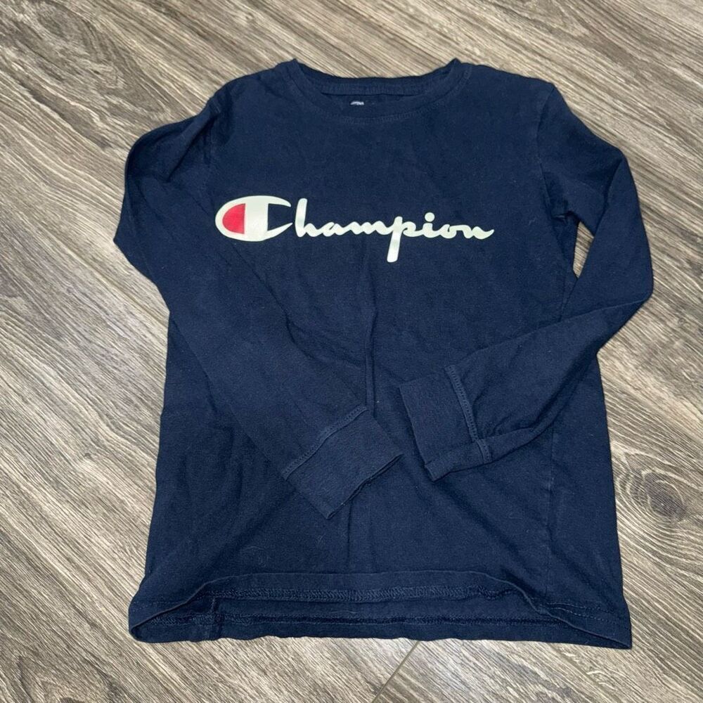 🏈 Champion Blue Long Sleeve Tee